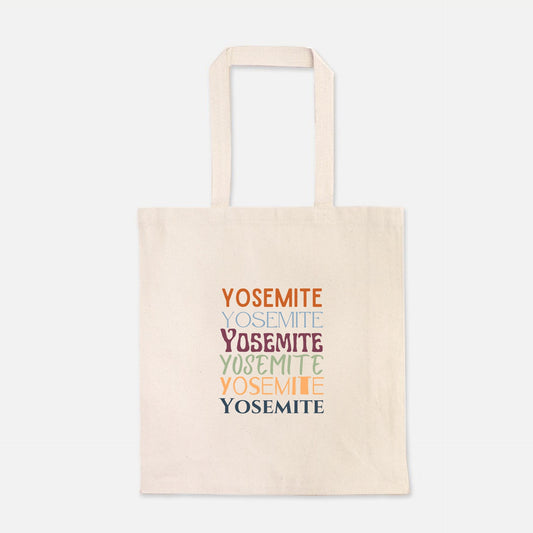 Yosemite National Park Heavy Canvas Tote Bag