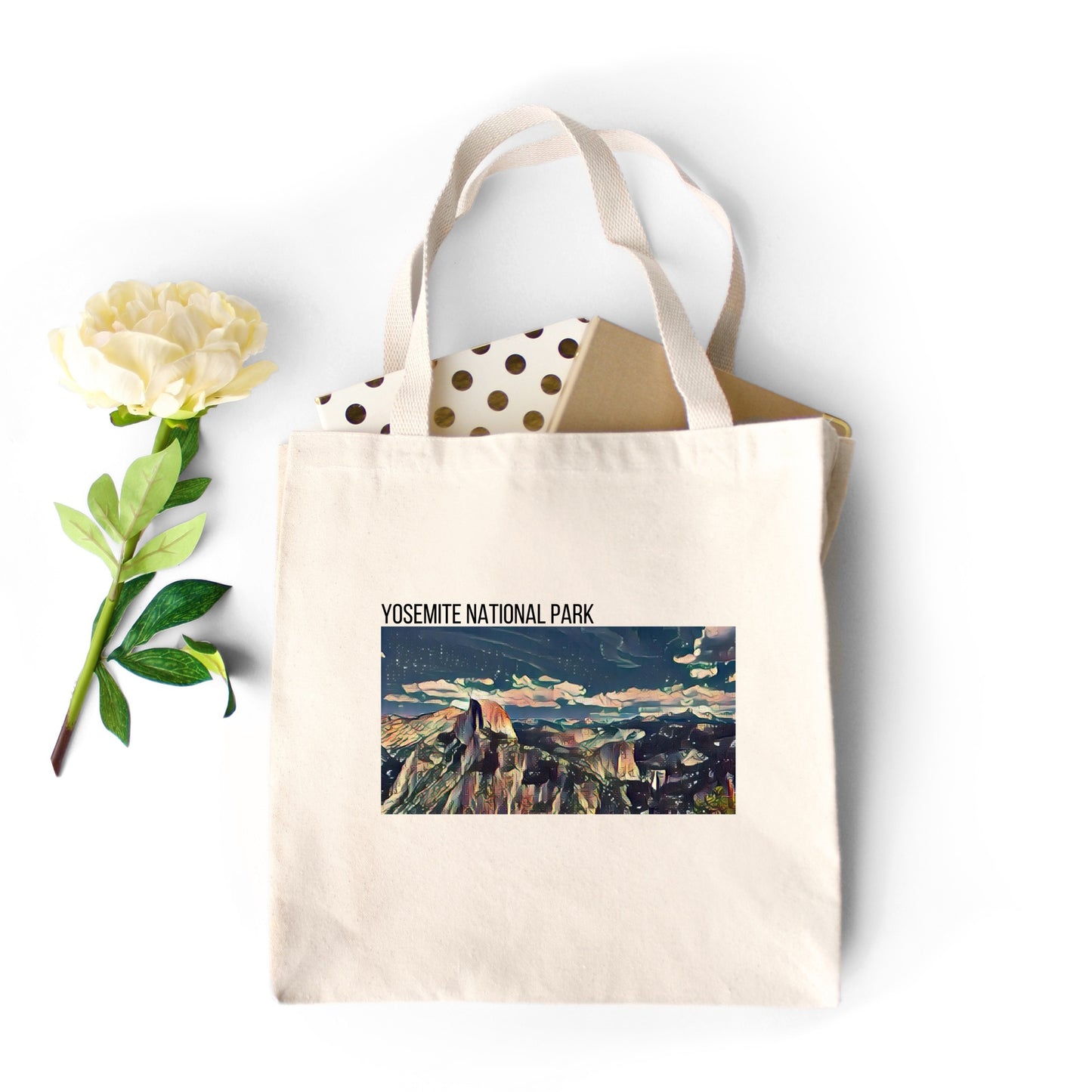 Yosemite National Park Design Canvas Tote Bag