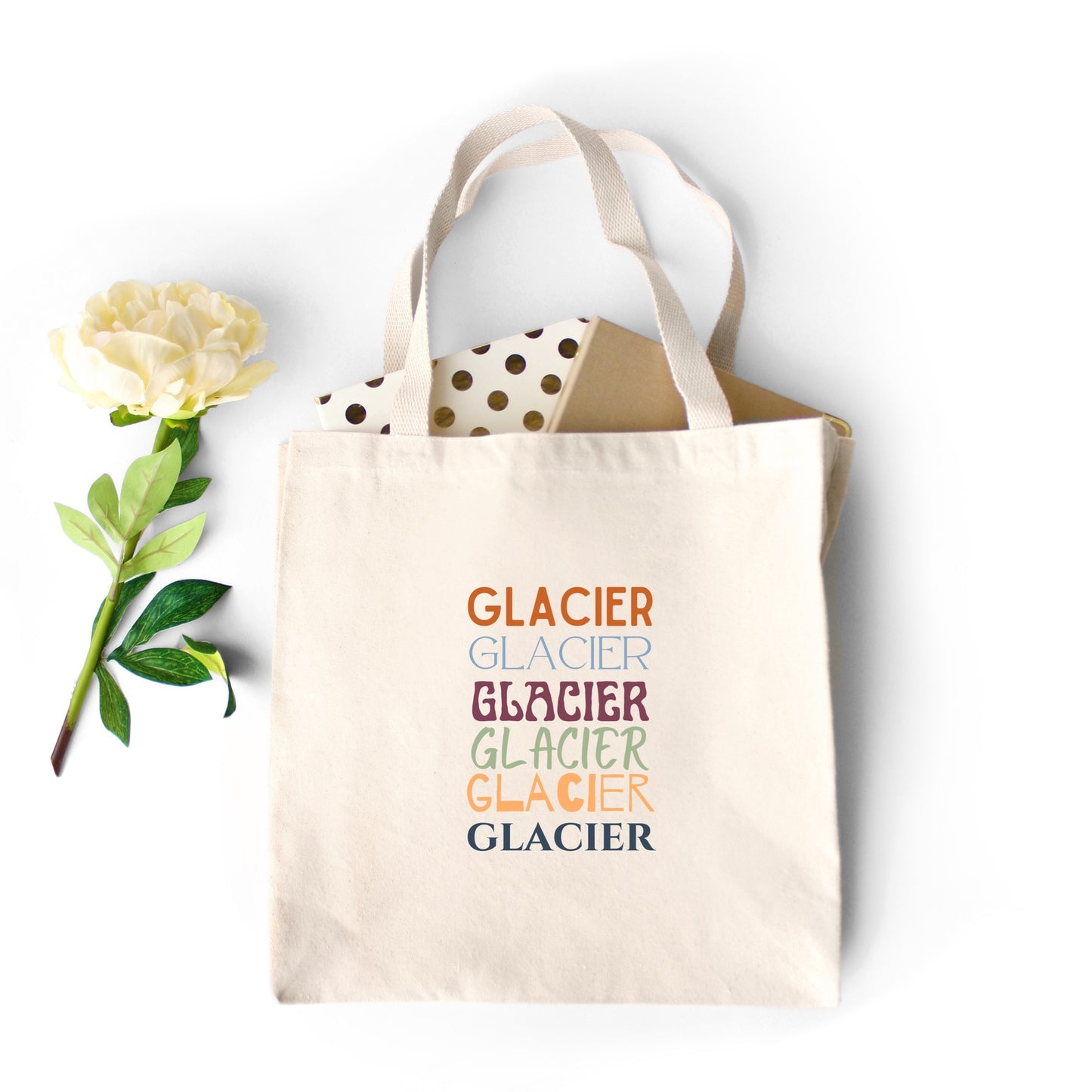 Glacier National Park Heavy Canvas Tote Bag