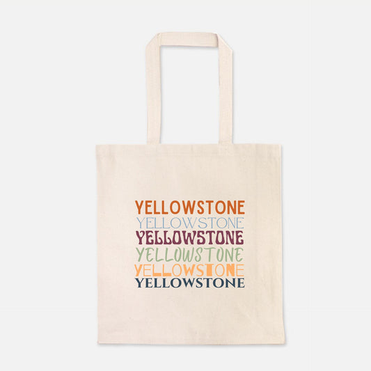 Yellowstone National Park Heavy Canvas Tote Bag