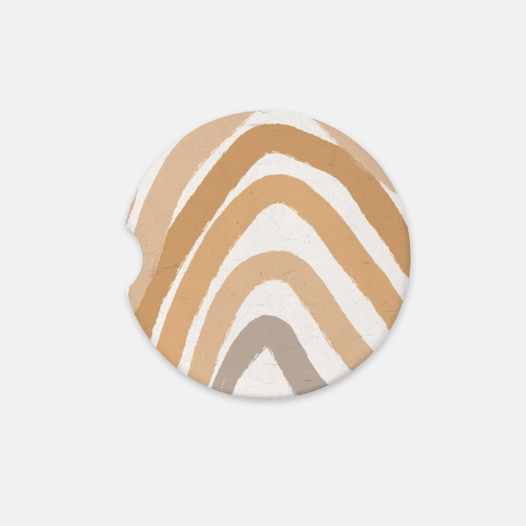 Neutral Colored Sandstone Car Coaster