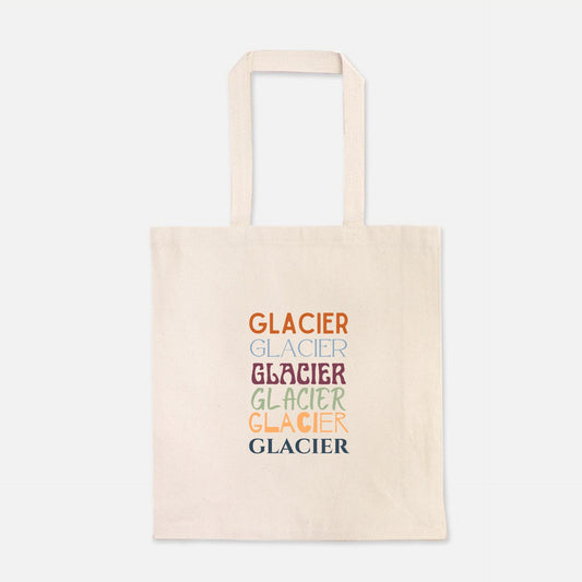 Glacier National Park Heavy Canvas Tote Bag