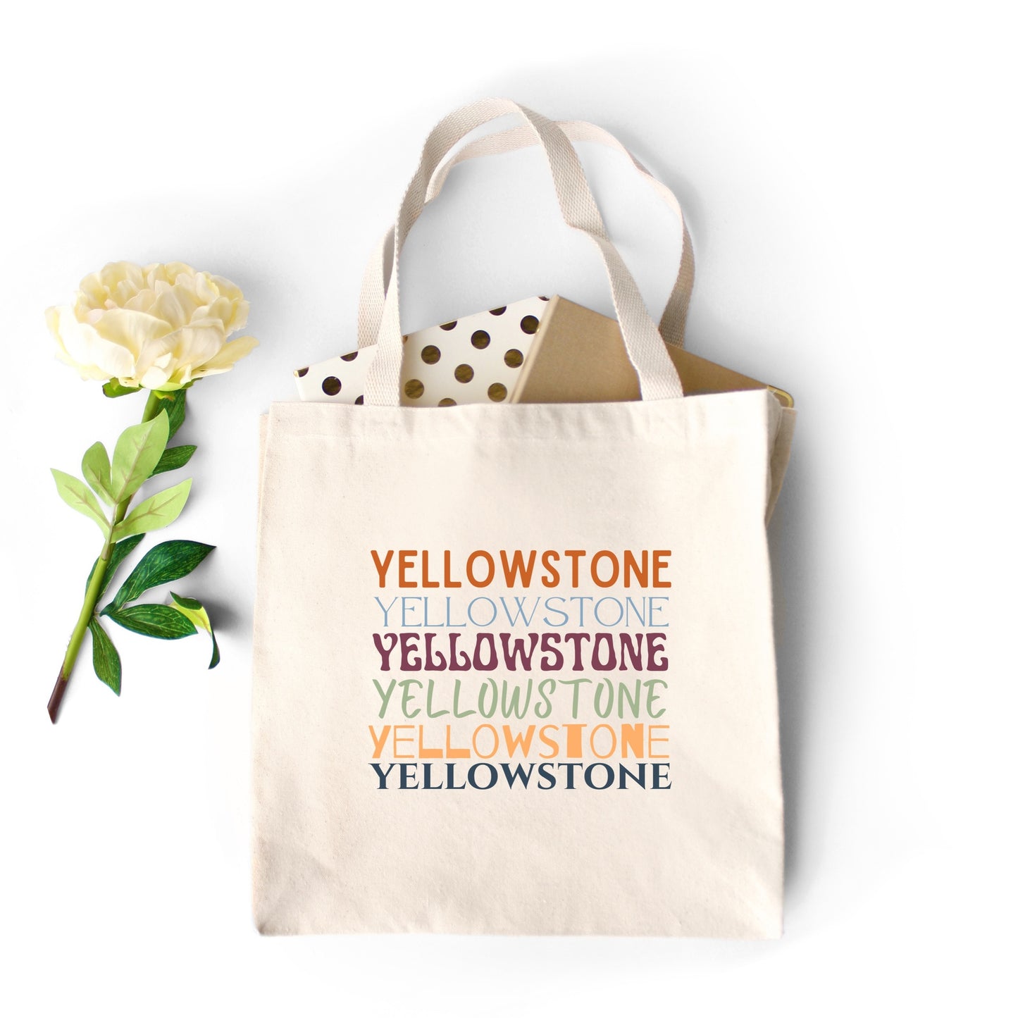 Yellowstone National Park Heavy Canvas Tote Bag