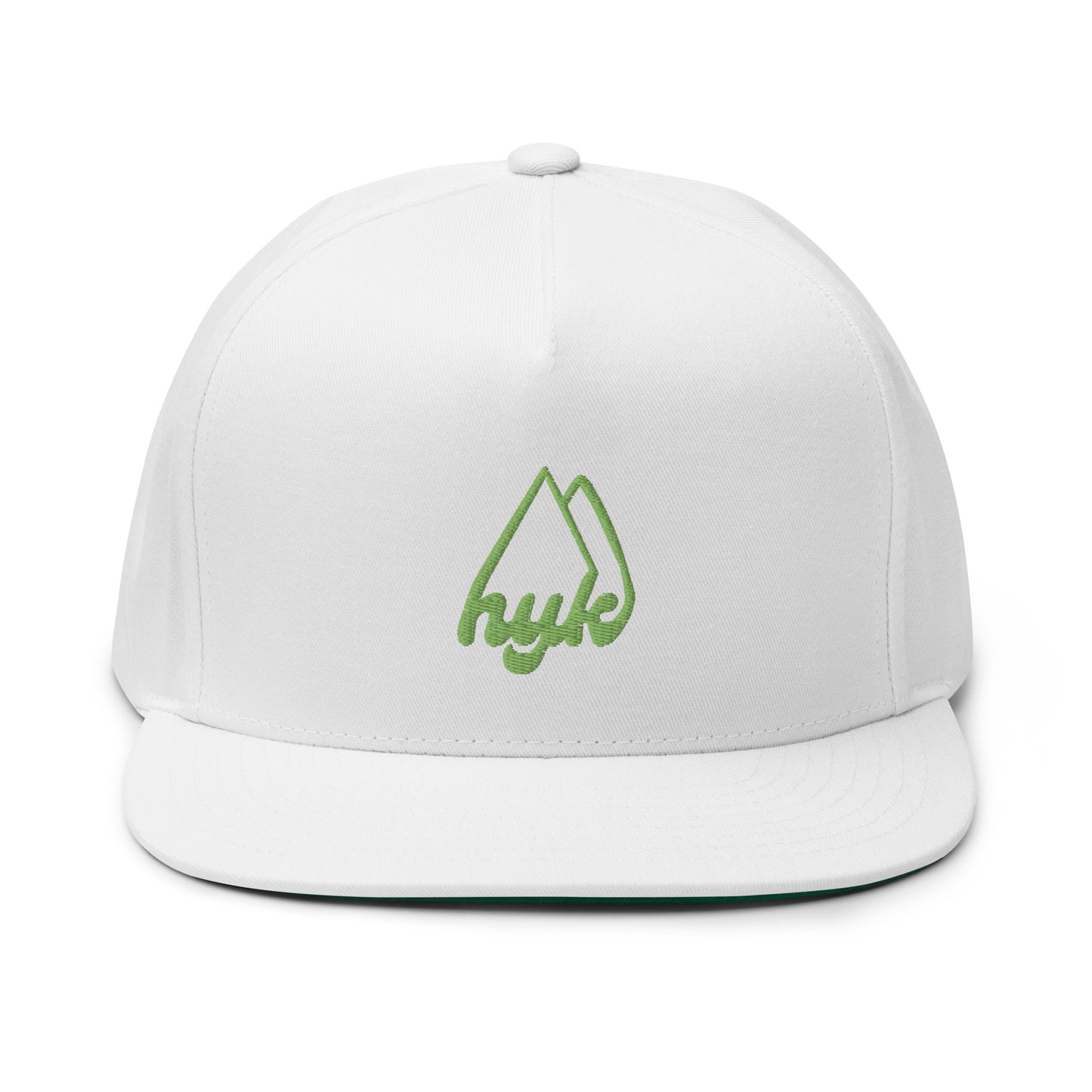 hyk Flat Bill Embroidered Snapback Hat